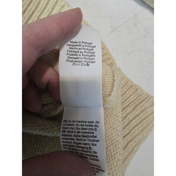 Universal Works Roll Neck Jumper Wool Blend Cream Large Classic - Picture 6 of 8